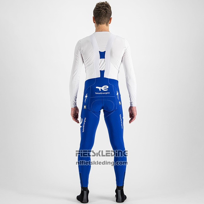 2022 Fietskleding Direct Energie Wit Geel Blauw Lange Mouwen en Koersbroek